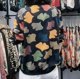 Fashionable mom chiffon printed cardigan long-sleeved jacket 2023 spring new large size loose versatile baseball uniform