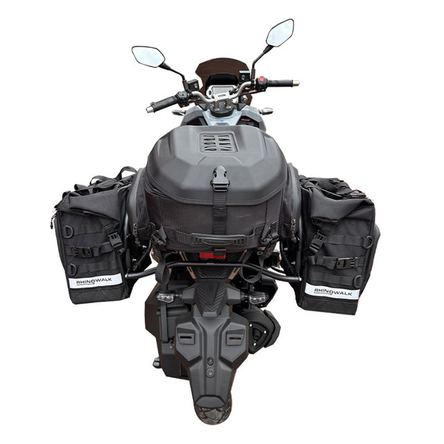 Suitable for Sanyang Husky husky150 three-box bracket side frame tail bag tail frame aluminum alloy box modification accessories