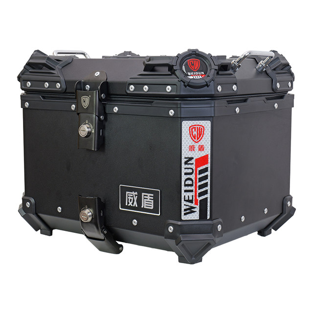 Weidun aluminum-magnesium alloy tail box PCX160 scooter motorcycle universal quick-release trunk motorcycle storage aluminum box