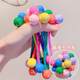 
Candy color cute rubber band headband tie hair princess headband student children thick hair accessories ball headband hair ring