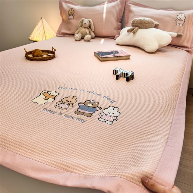 
Category A maternal and infant grade princess style bunny icedoudou summer ice silk mat machine washable 2025 new air-conditioned soft mat