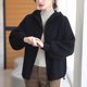 Autumn fashion new style woolen coat for women over 50 years old, middle-aged and elderly mothers, autumn and winter style stand-up collar thick coat