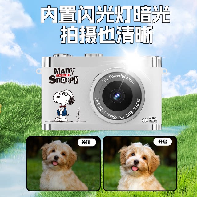 Snoopy ccd camera student party retro campus girl travel photo with small birthday gift
