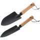 Japanese-style black shovel three-piece set of gardening tools, plowing soil, planting, sea shovel, rake, flower planting, home gardening shovel supplies