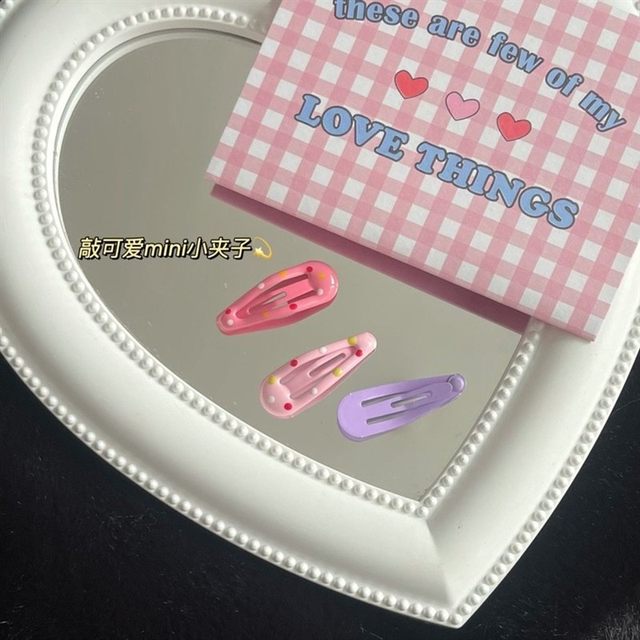 
New Dots Mini Baby Hair Clip Korean Cute Polka Dot BB Clip Small Color Side Clip Children's Hair Clip for Broken Hair