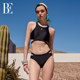 BE van der Ann Fashion Series Split Swimsuit Triangle Women's Black Small Boobs Sexy Collection Vacation High-end Hot Spring