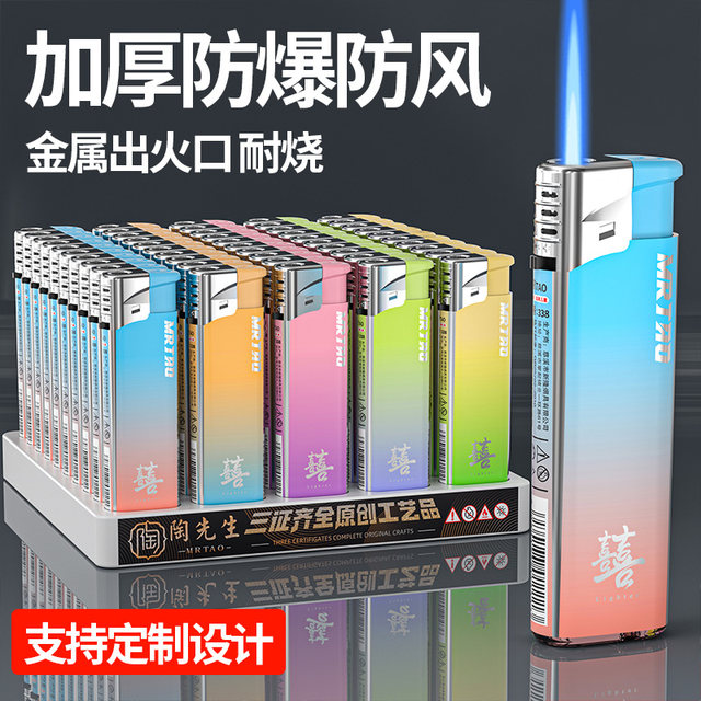 50 metal windproof hoods, high temperature resistant and windproof lighters, genuine and durable, 2025 new style, customized wholesale with printing