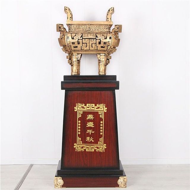 
Ding ornaments opening gift floor-standing pure copper s prosperous Qianqiu Long Ding office company store housewarming decoration