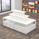 Supermarket island display cabinet, cosmetics and shoe display rack, stationery shelf, maternal and child store display rack, flow table