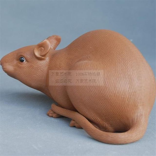 
Zodiac Rat White Rat Zodiac Ceramic Ornaments Garden Gardening Decorations Animal Art Gifts Modern Home Crafts