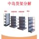 
Single-sided and double-sided matte gray supermarket shelf display rack convenience store mother and baby pharmacy storage iron shelf