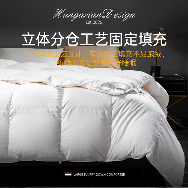 
Official flagship store authentic white goose down quilt core antibacterial warm autumn and winter quilt for five-star hotels