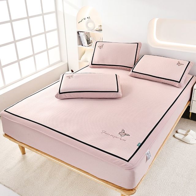 
2025 New Au Category Maternal and Infant Grade Cooling Mat Three-piece Set Ice Bean Bean Cooling Mat Can Be Machine Washed