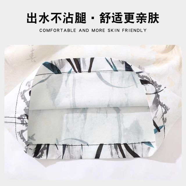 Men's swimsuit 2025 new hot style high-end one-piece skirt style seaside hot spring vacation belly-covering slimming swimsuit