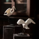 Refiners Creative Ceramics Crane Display Home Tea Table Decoration Words Fish Tank Landscape Micro Landscape Gardening Accessories
