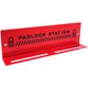 Metal safety padlock hanger wall-mounted industrial lockout lockout red steel management workstation
