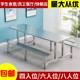 
Company canteen 8 customized stainless steel canteen factory dining table and chairs dining table and chairs for school people