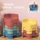 
2023 Summer Home Backrest Baby and Children Stackable Thickened Simple Small Anti-Slip Baby Dining Chair
