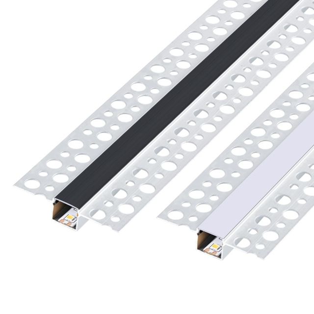 
Pre-embedded COB linear linear lamp, concealed gray aluminum alloy lamp trough, living room lamp with aluminum trough
