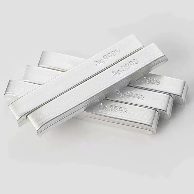9999 Investment Silver Bar Pure Silver Nugget Silver Brick Pure Silver Raw Material Silver Ingot Broken Silver Pure Silver Collection