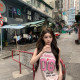 Your lazy llan high temperature ironing arts American retro sleeveless jersey top
