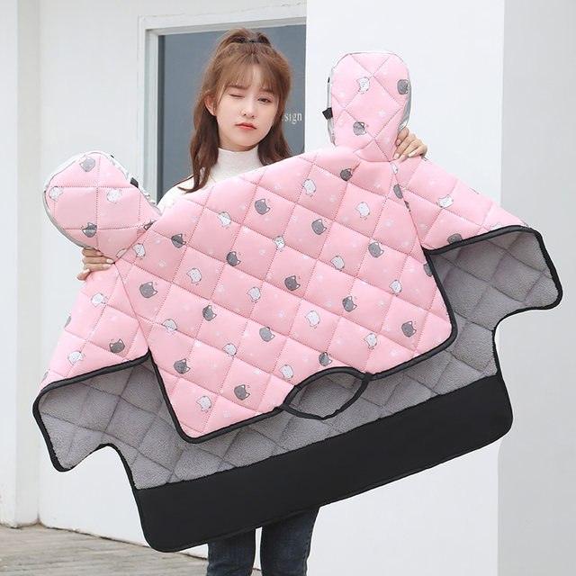 Electric vehicle windshield is plus velvet thickened small battery car spring and autumn motorcycle windproof waterproof windproof