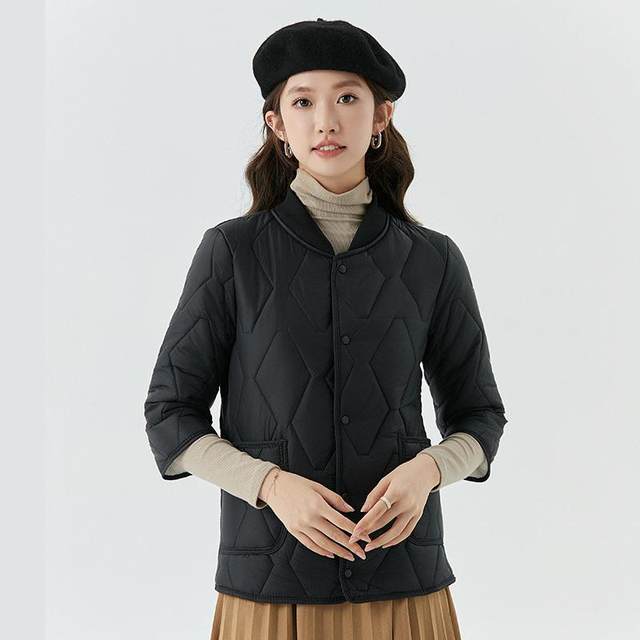 Establishing cotton jacket vest female seven -point sleeve in winter, biliary half -sleeved down cotton jacket vest, the elderly in the elderly
