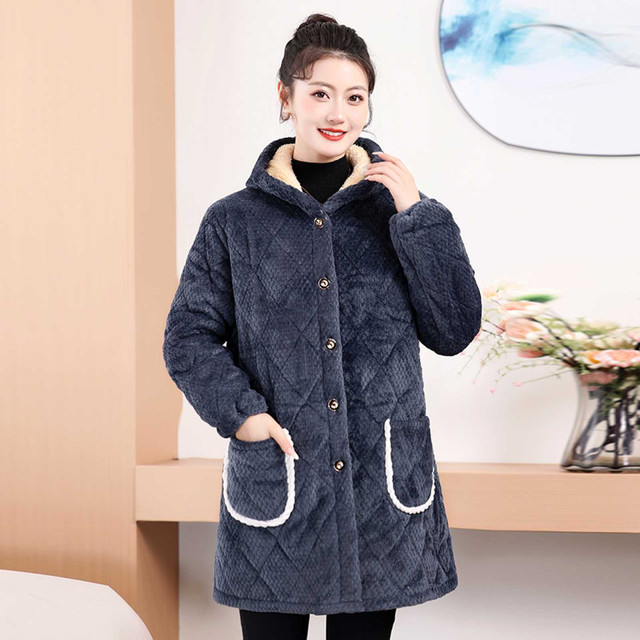 Winter new flaw -plin velvet thick women's home clothes hometown hometown cotton warm cover coat cold cotton jacket
