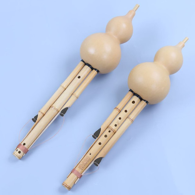 Blue Peacock Gourd Silk Golden Bamboo Nine -Horon Professional Performance Gourd Silk
