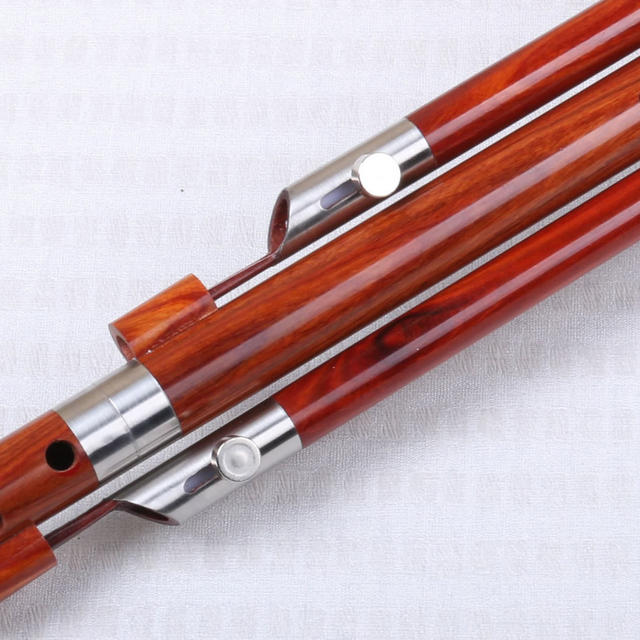 Blue Peacock Hulusi Redwood Professional performance type D C B flat G F key 7 holes Yunnan folk instruments