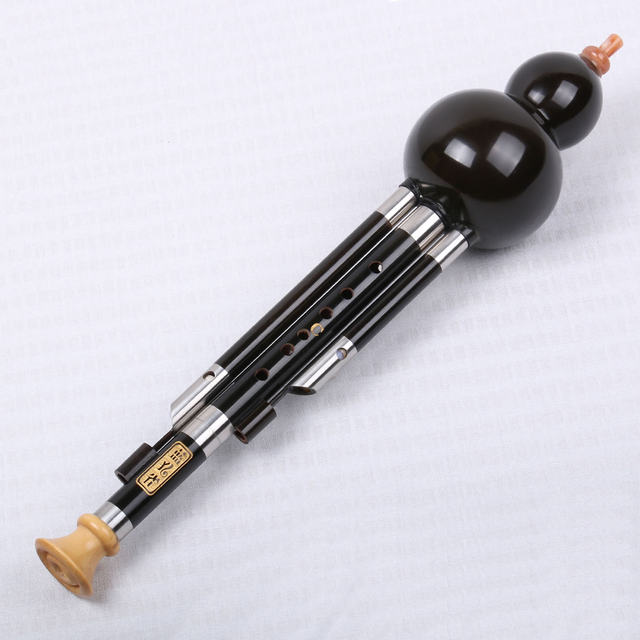 Ebony Set Hulusi Professional Performance Blue Peacock Musical Instruments Exclusive