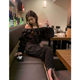 2024 summer new retro white polka dot skirt for women with large size texture small A-line straight long skirt