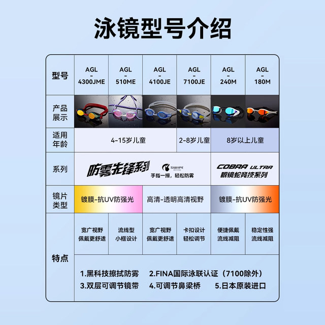 arena children's swimming goggles girls waterproof anti-fog HD boys professional racing swimming goggles anti-fog pioneer