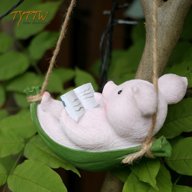 Garden balcony garden kindergarten garden garden garden outdoor hanging pig swing hanging decorations homestay decoration decorations