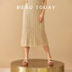BeauToday Rhone Valley Flat Sandals Women's Summer One-Strip Sandals Fashionable Beach Shoes