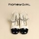 honeyGIRL Mary Jane Women's Shoes 2025 Spring Fashion Beige High-end Flat Shoes Square Toe Light Mouth Single Shoes
