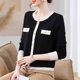 Young mother autumn fashion cardigan temperament sweater 2025 new style middle-aged and elderly women's knitted base shirt