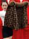Small young mother autumn and winter fashionable fur collar mink velvet coat 40 and 50 year old middle-aged women thickened cardigan