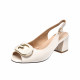 
2025 New Summer Women's Shoes Fish Mouth Thick Heel Sandals Women's Summer Fashion Temperament Back Hollow Single Shoes Medium Heel Genuine Leather Shoes