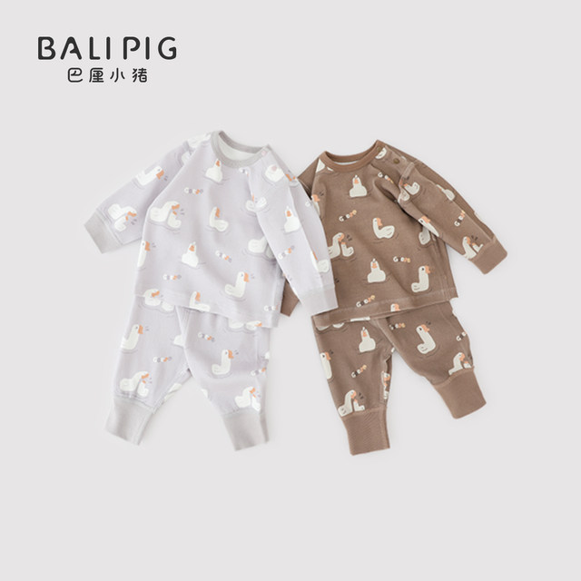 Baby home clothes and underwear sets baby autumn clothes and autumn pants spring and autumn boys clothes girls cotton children's pajamas