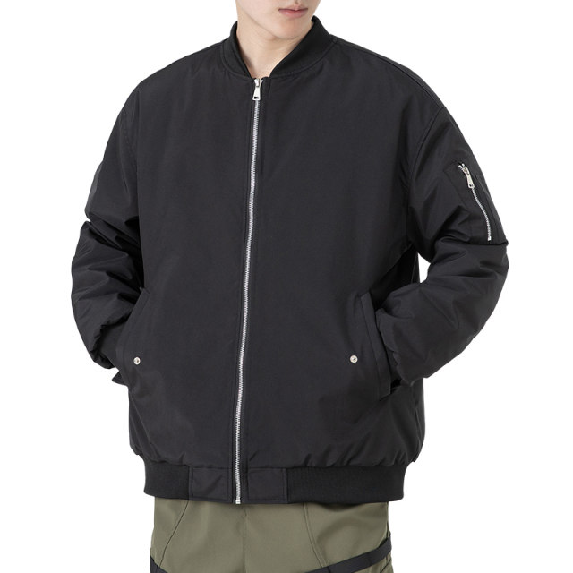 Ranbue bomber jacket men's winter couple American workwear casual cotton thickened warm baseball uniform