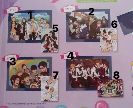 日本free棒棒糖小赏相卡文件夹贴纸明信片纸胶带真琴