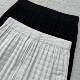 Women's Spring and Autumn and Winter Rib Drawstring Spliced ​​Quilted Pull-Wireless Elastic Waist Neat Straight Zipper Skirt