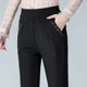 Mom's pants for outer wear in autumn and winter, plus velvet and thickened straight trousers with elastic waist, middle-aged and elderly women's trousers, plus size plus fat