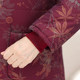The elderly cotton jacket female grandmother's winter dress, cotton jacket plus velvet thick old lady cotton jacket stand -up collar mother winter jacket