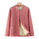 Middle-aged and elderly women's autumn clothes, German velvet mother's cardigan top, brushed thickening, thermal underwear for the elderly, cotton sweater