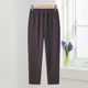 Mom's pants spring and autumn style large size casual pants 2025 new middle-aged and elderly women's autumn and winter woolen loose trousers