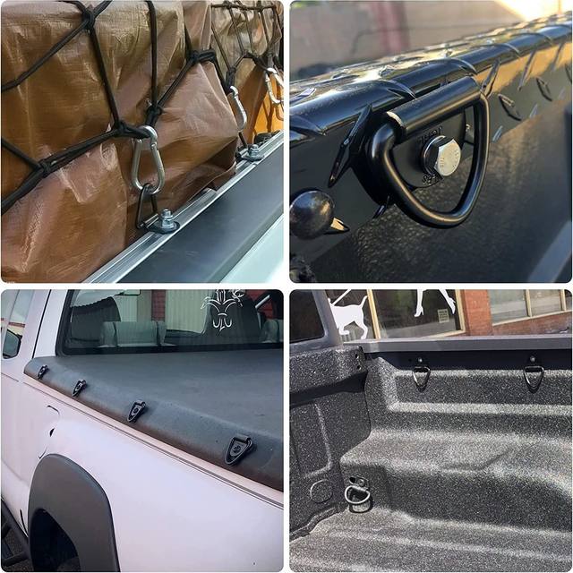 Truck container pull ring floor hook truck modified fixed pickup cargo rope D -shaped fixed hanging buckle ring
