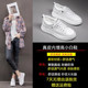 Shoes for Women Sports Genuine Leather White Shoes Women's 2025 New Hot Style Velvet Genuine Leather Thick Sole Inner Height Casual Sneakers