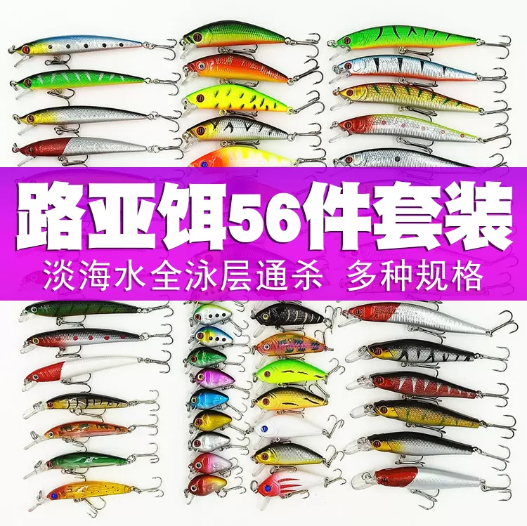 路亚饵套装拟饵淡水海水假饵硬饵复合亮片沉水